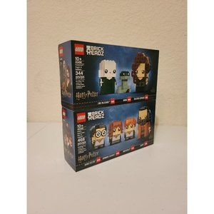 LEGO Brickheadz 40495 Voldemort, Nagini, Bellatrix 40496  Harry, Hermione, Ron,